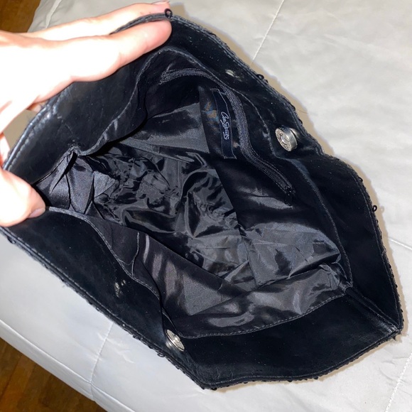 Black Sequin Tote Bag - Picture 3 of 3